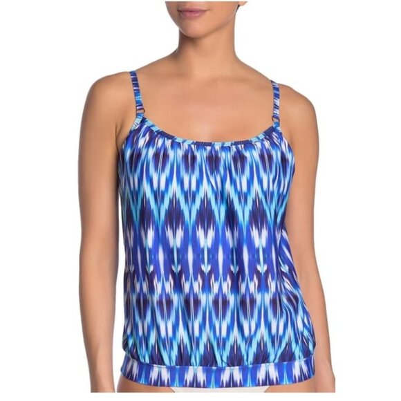 NWOT Athena Cascade Printed Tankini - Picture 1 of 6